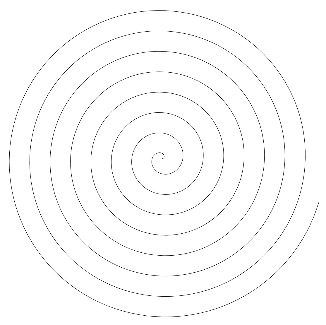 An Archimedean Spiral.