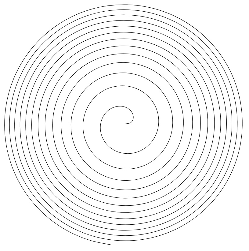 A Fermat spiral.
